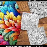 Abstract Pattern coloring pages by Happy Colorist main image