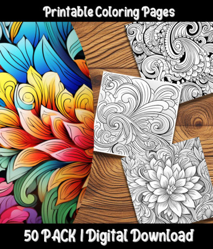 Abstract Pattern coloring pages by Happy Colorist main image