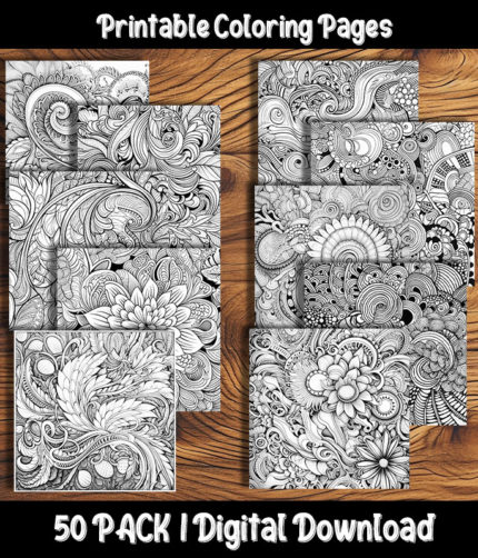 Abstract Pattern coloring pages by Happy Colorist example of pages