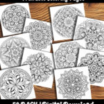 mandala coloring pages by happy colorist