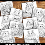 hamsters coloring pages by happy colorist