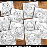 hamsters coloring pages by happy colorist