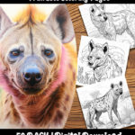 hyena coloring pages by happy colorist