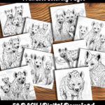 hyena coloring pages by happy colorist