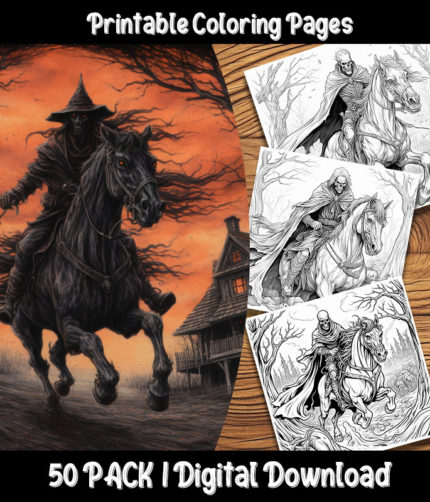 dead riders coloring pages by happy colorist