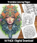 pagan coloring pages by happy colorist