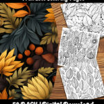 autumn leaves coloring pages by happy colorist