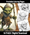 goblin coloring pages by happy colorist