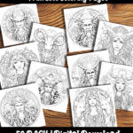 pagan coloring pages by happy colorist