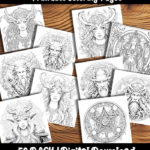 pagan coloring pages by happy colorist