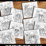 ghost pirate coloring pages by happy colorist