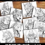 fantasy warriors coloring pages by happy colorist