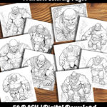 ogre coloring pages by happy colorist