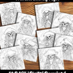 ghost pirate coloring pages by happy colorist