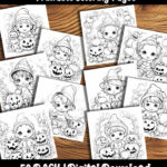 halloween babies coloring pages by happy colorist