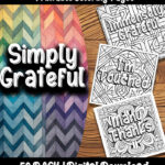 grateful coloring pages by happy colorist