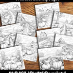 pumpkin patch coloring pages by happy colorist