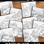 pumpkin patch coloring pages by happy colorist