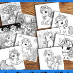 baby unicorns coloring book by happy colorist