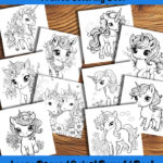 baby unicorns coloring book by happy colorist