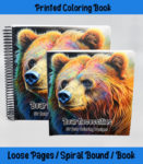 Bear Necessities coloring book by happy colorist