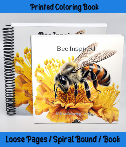 bee inspired coloring book by happy colorist