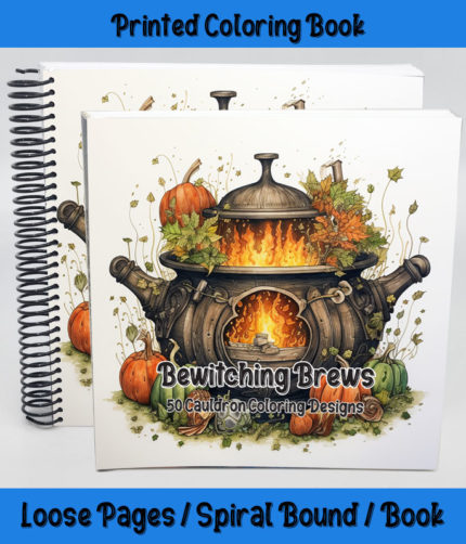 bewitching brews coloring book by happy colorist