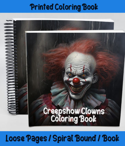 creepshow clowns coloring book by happy colorist