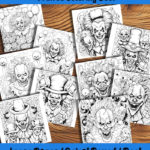 creepshow clowns coloring book by happy colorist