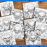 creepshow clowns coloring book by happy colorist