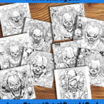 creepshow clowns coloring book by happy colorist