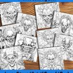 creepshow clowns coloring book by happy colorist