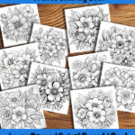 floral impressions coloring book by happy colorist