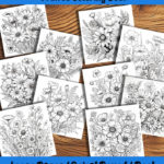 floral impressions coloring book by happy colorist