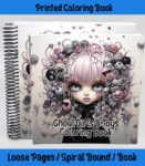 Ghoul Girls & Toys coloring book by happy colorist