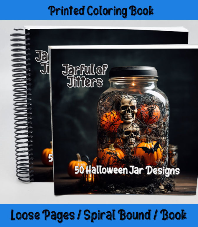 jarful of jitters coloring book by happy colorist