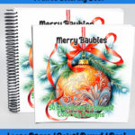 merry baubles coloring book by happy colorist