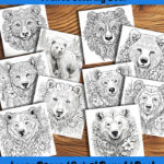 Bear Necessities coloring book by happy colorist