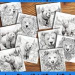 Bear Necessities coloring book by happy colorist