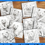 Bear Necessities coloring book by happy colorist