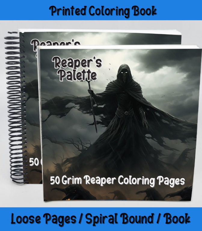 reaper's palette coloring book by happy colorist