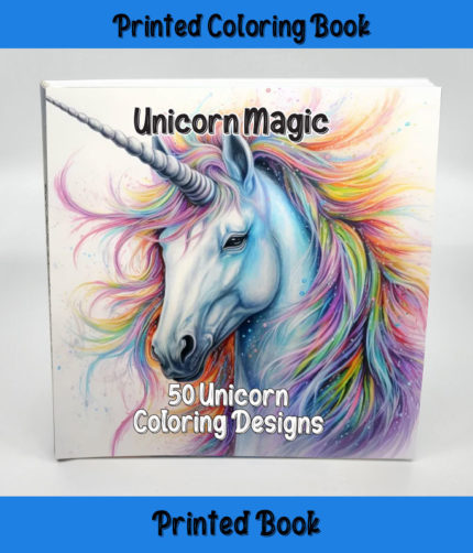 unicorn magic coloring book by happy colorist