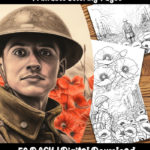 remembrance day coloring pages by happy colorist