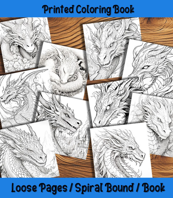 Dragon Dreams Coloring Book | The Happy Colorist