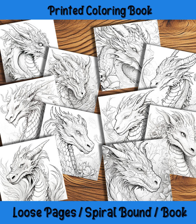 Dragon Dreams Coloring Book | The Happy Colorist