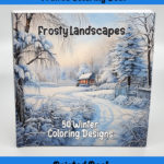 frosty landscapes coloring book by happy colorist