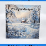 frosty landscapes coloring book by happy colorist