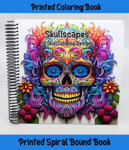 skullscapes coloring book by happy colorist