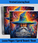 magical merlins coloring book by happy colorist
