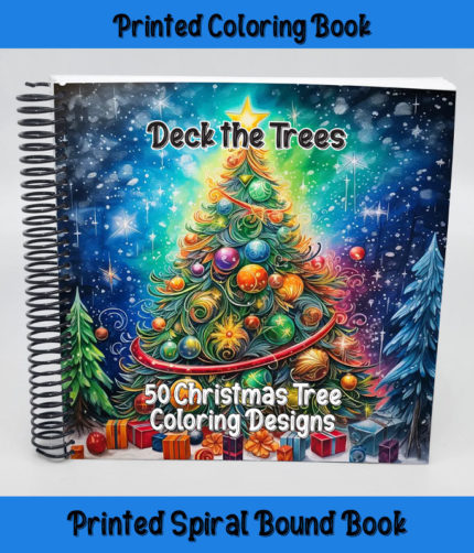 Deck the Trees coloring book by happy colorist